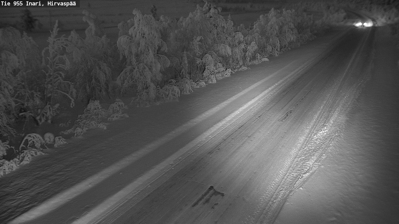 Kelikamerat Kuva Tie 955 Inari, Hirvaspää, Inari, Lappi