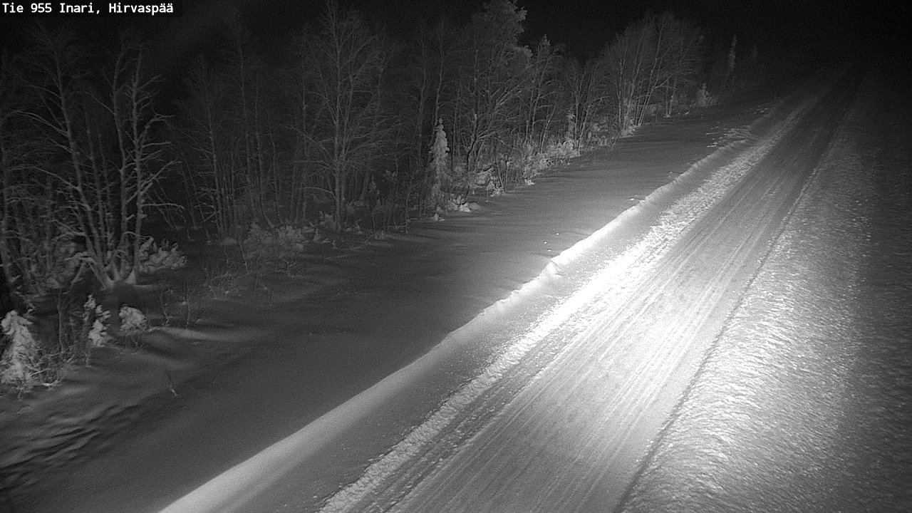 Weather Camera Image Road 955 Inari, Hirvaspää, Inari, Lappi