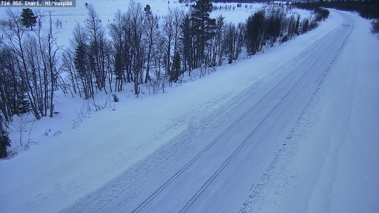 Kelikamerat Kuva Tie 955 Inari, Hirvaspää, Inari, Lappi