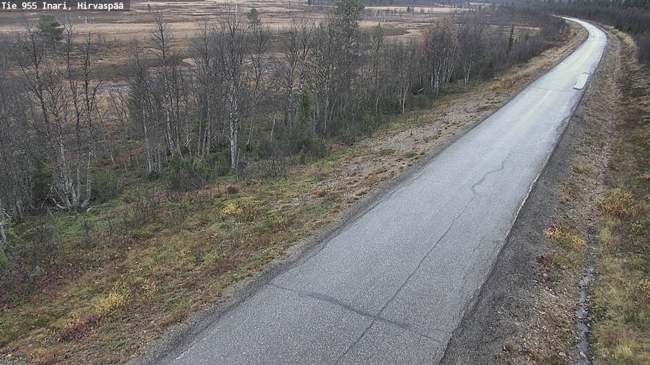 Kelikamerat Kuva Tie 955 Inari, Hirvaspää, Inari, Lappi