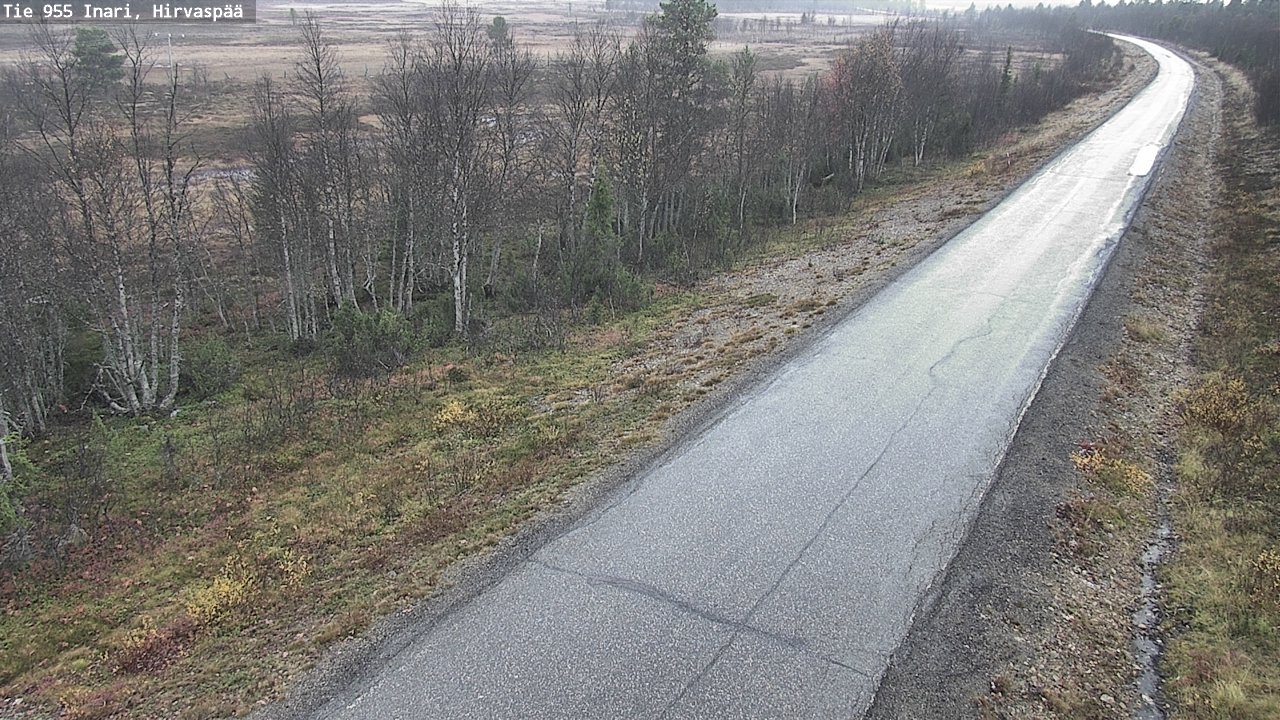 Kelikamerat Kuva Tie 955 Inari, Hirvaspää, Inari, Lappi