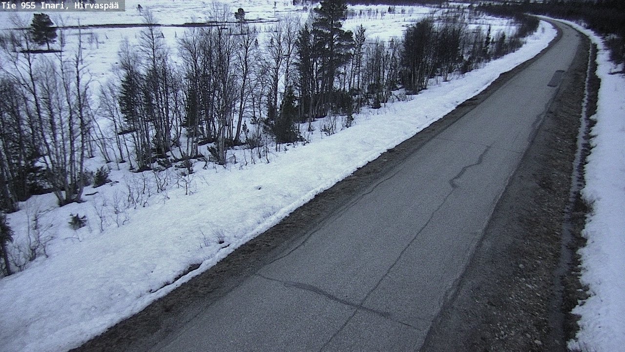 Kelikamerat Kuva Tie 955 Inari, Hirvaspää, Inari, Lappi