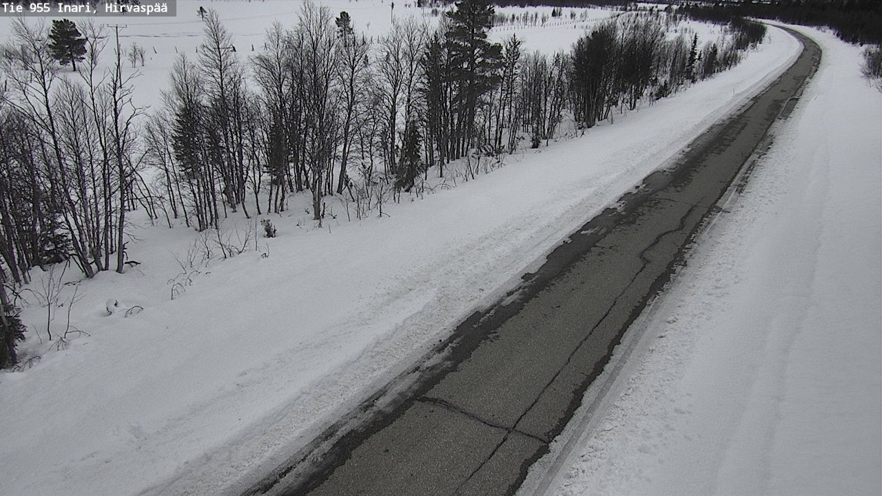 Kelikamerat Kuva Tie 955 Inari, Hirvaspää, Inari, Lappi