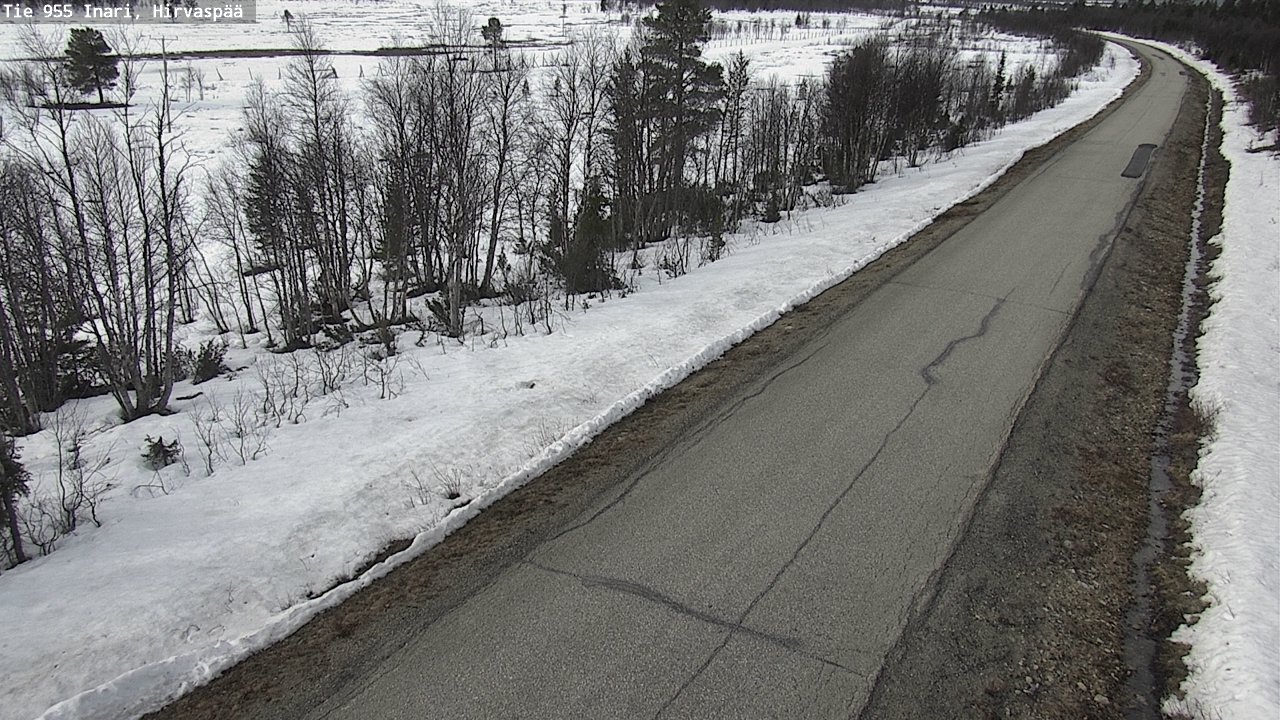 Weather Camera Image Road 955 Inari, Hirvaspää, Inari, Lappi