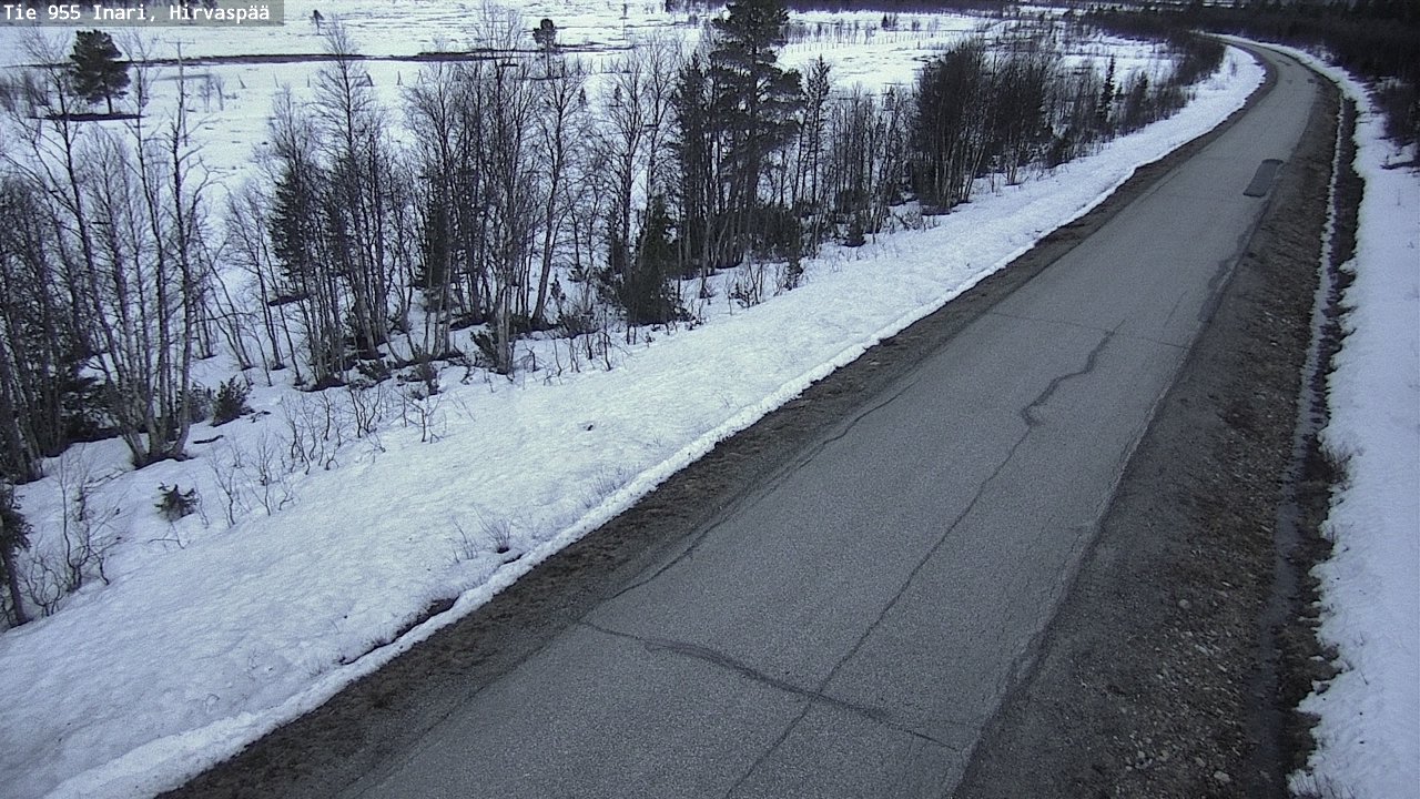 Kelikamerat Kuva Tie 955 Inari, Hirvaspää, Inari, Lappi