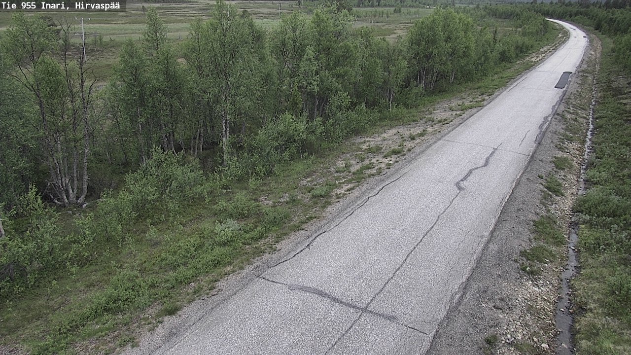 Kelikamerat Kuva Tie 955 Inari, Hirvaspää, Inari, Lappi