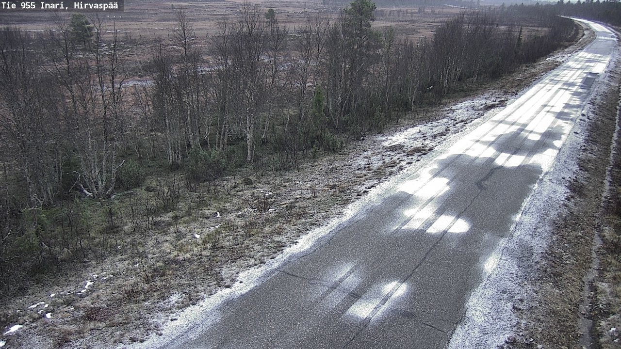 Kelikamerat Kuva Tie 955 Inari, Hirvaspää, Inari, Lappi