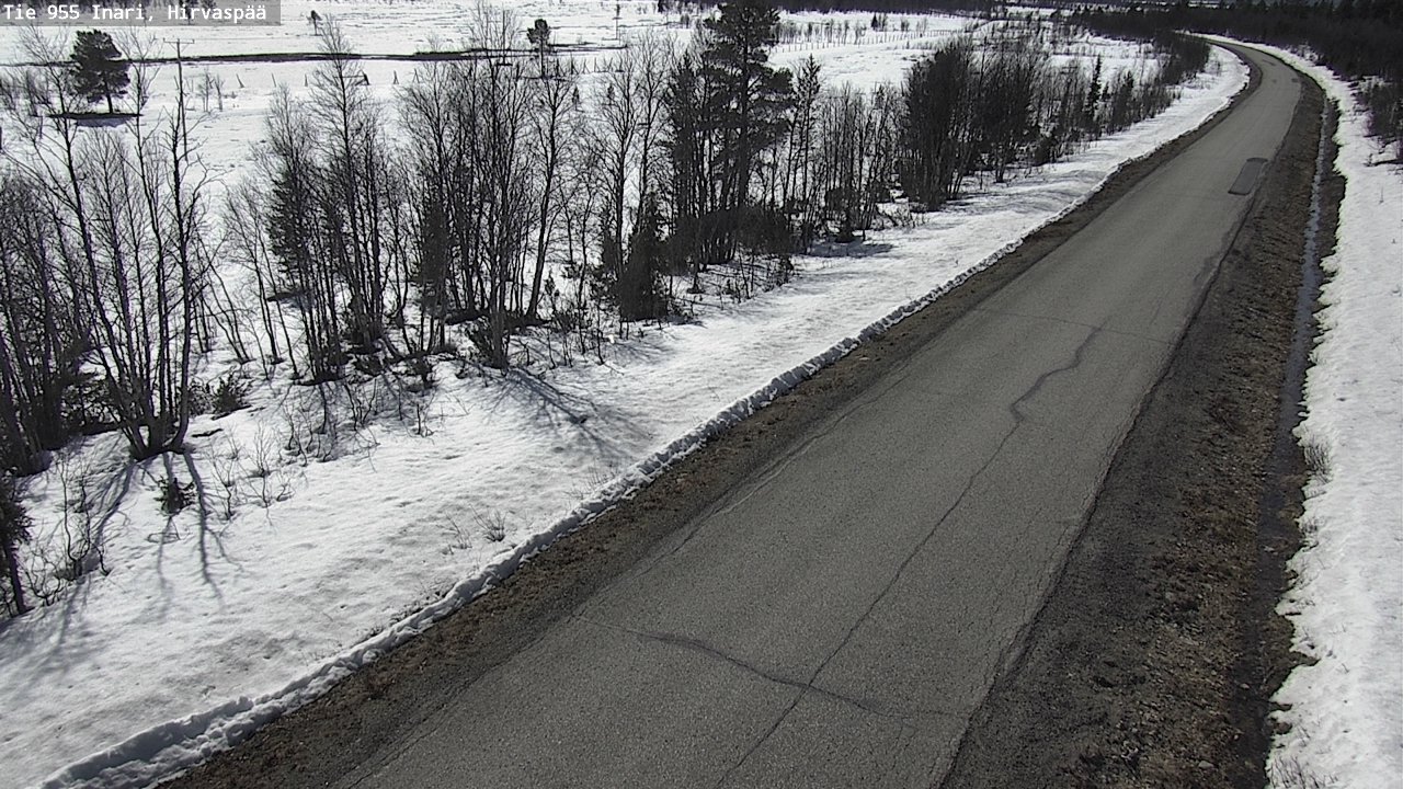 Weather Camera Image Väg 955 Enare, Hirvaspää, Inari, Lappi