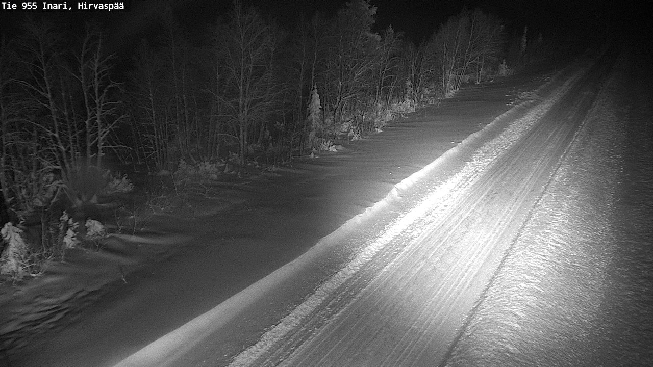 Weather Camera Image Road 955 Inari, Hirvaspää, Inari, Lappi
