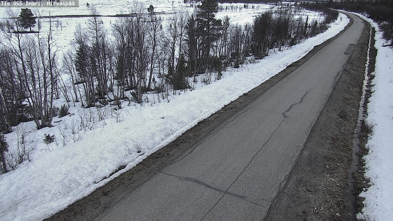 Weather Camera Image Väg 955 Enare, Hirvaspää, Inari, Lappi