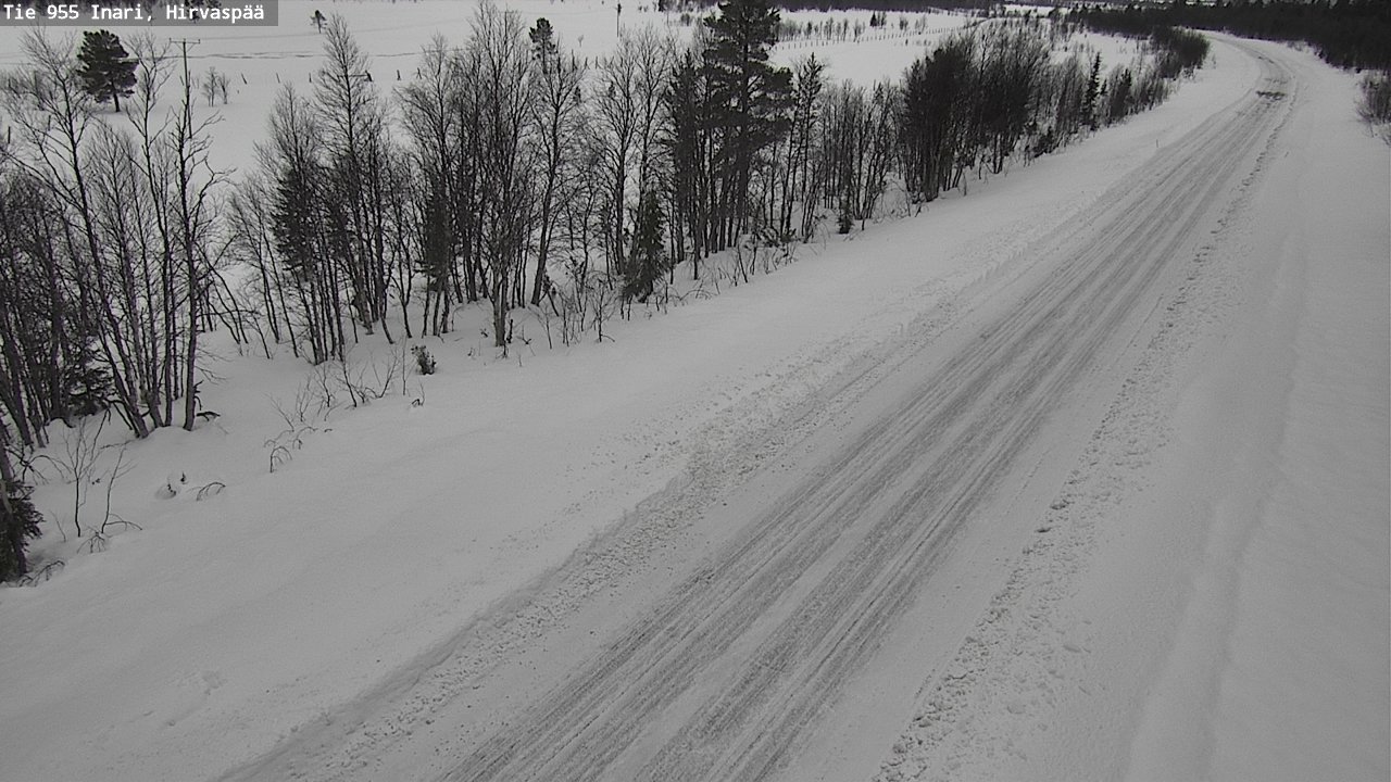 Kelikamerat Kuva Tie 955 Inari, Hirvaspää, Inari, Lappi