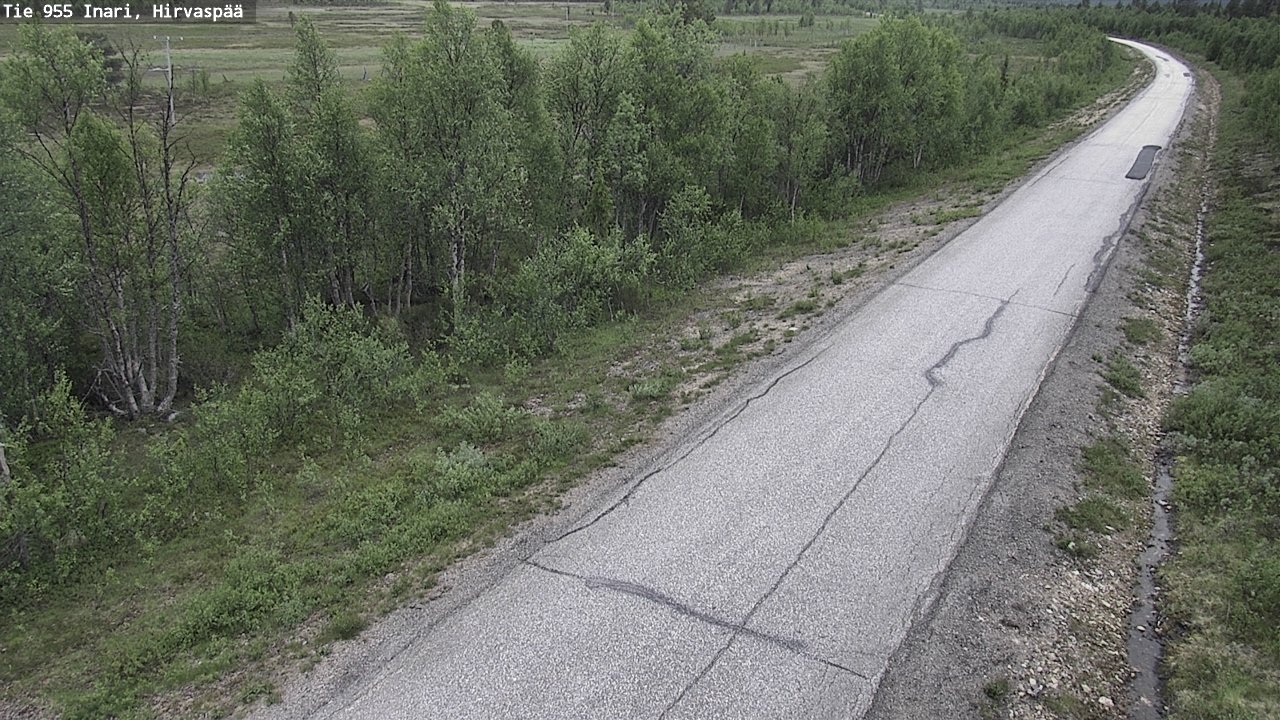 Weather Camera Image Road 955 Inari, Hirvaspää, Inari, Lappi