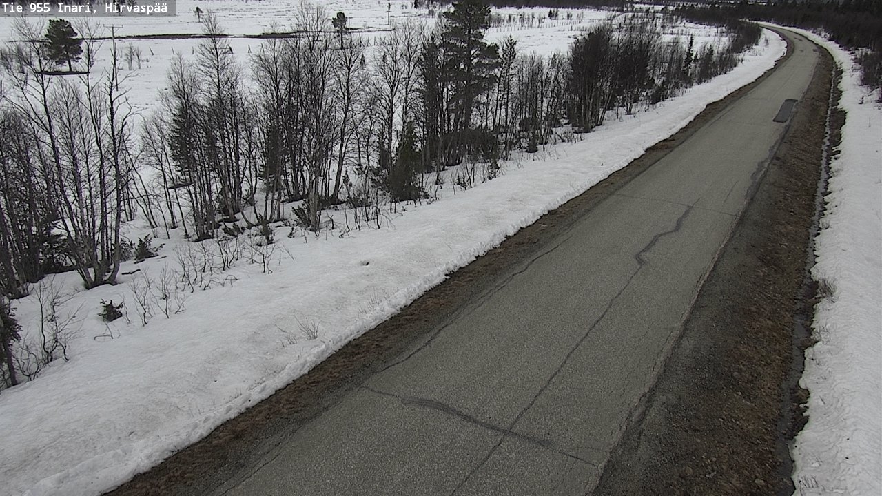 Weather Camera Image Väg 955 Enare, Hirvaspää, Inari, Lappi