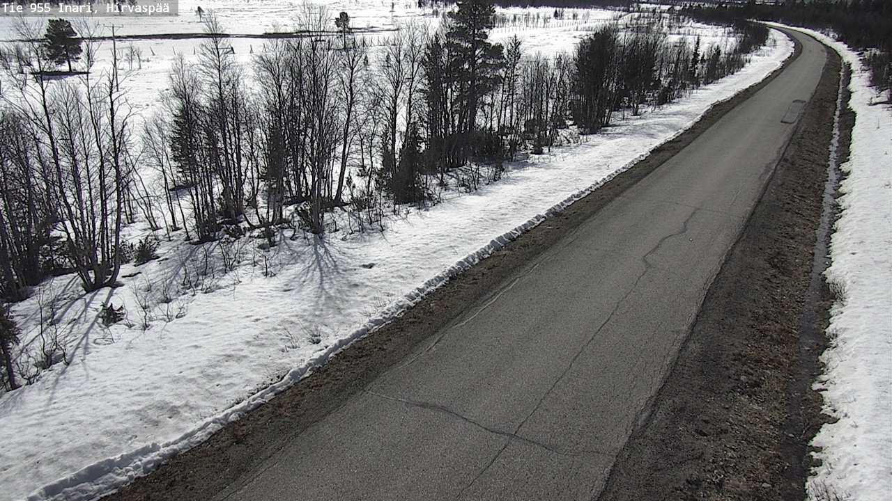 Weather Camera Image Väg 955 Enare, Hirvaspää, Inari, Lappi