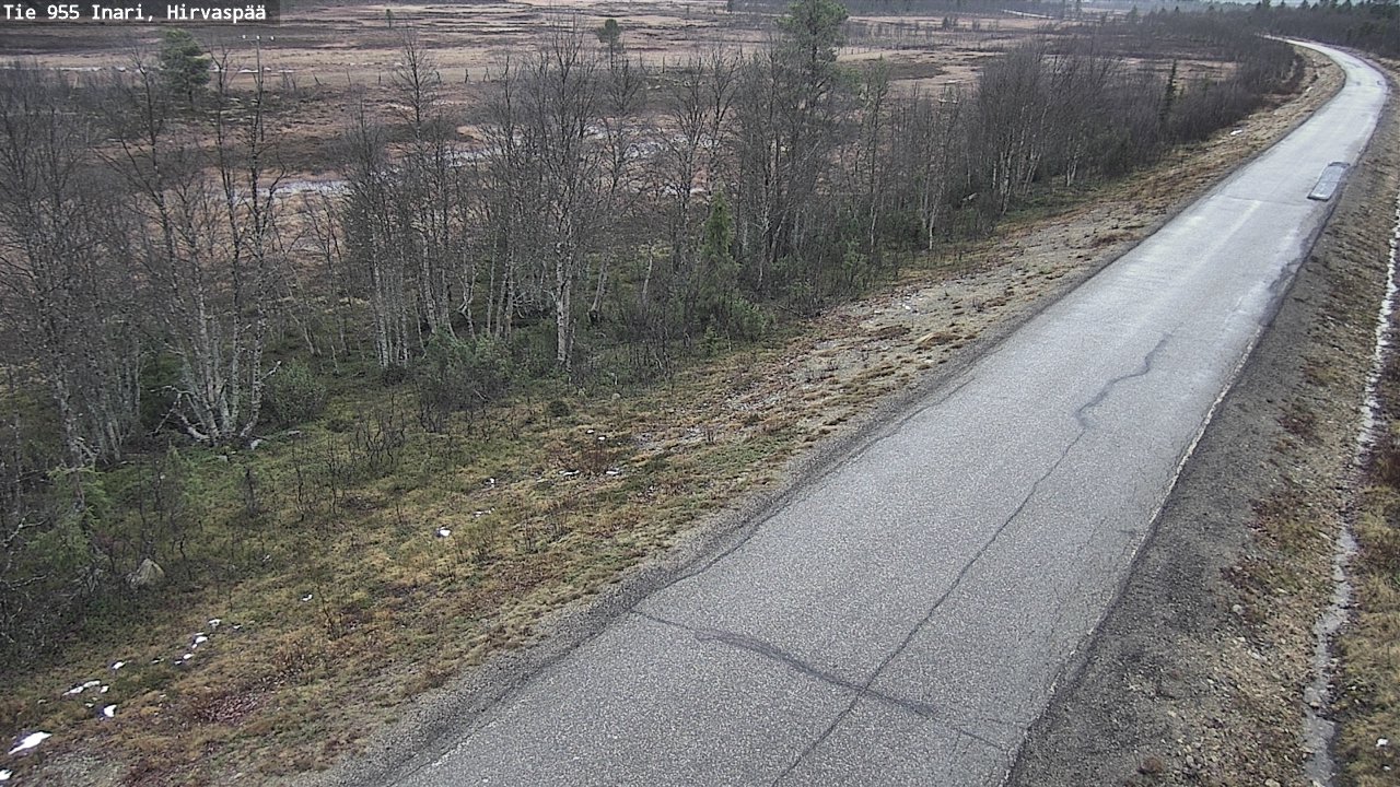 Kelikamerat Kuva Tie 955 Inari, Hirvaspää, Inari, Lappi