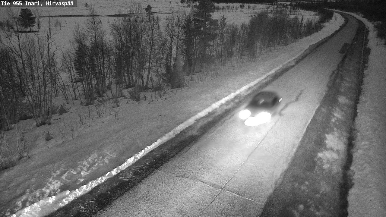 Weather Camera Image Väg 955 Enare, Hirvaspää, Inari, Lappi