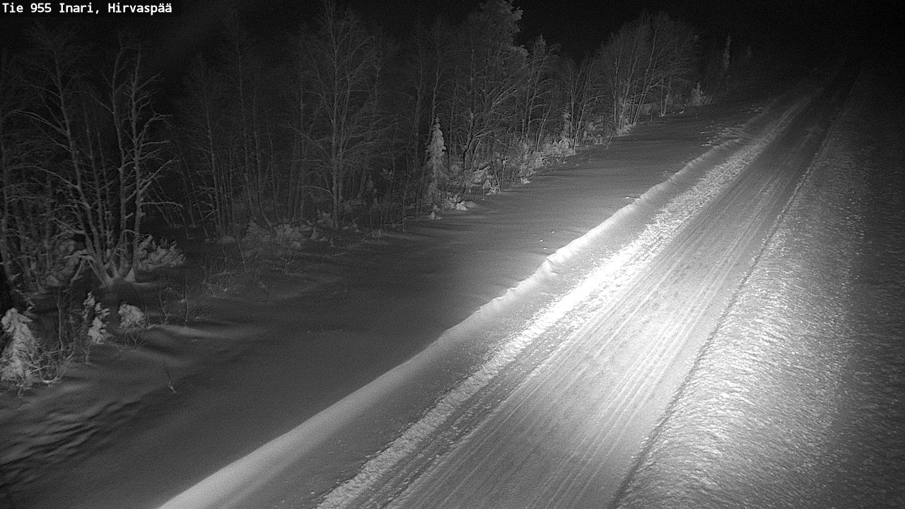 Weather Camera Image Road 955 Inari, Hirvaspää, Inari, Lappi