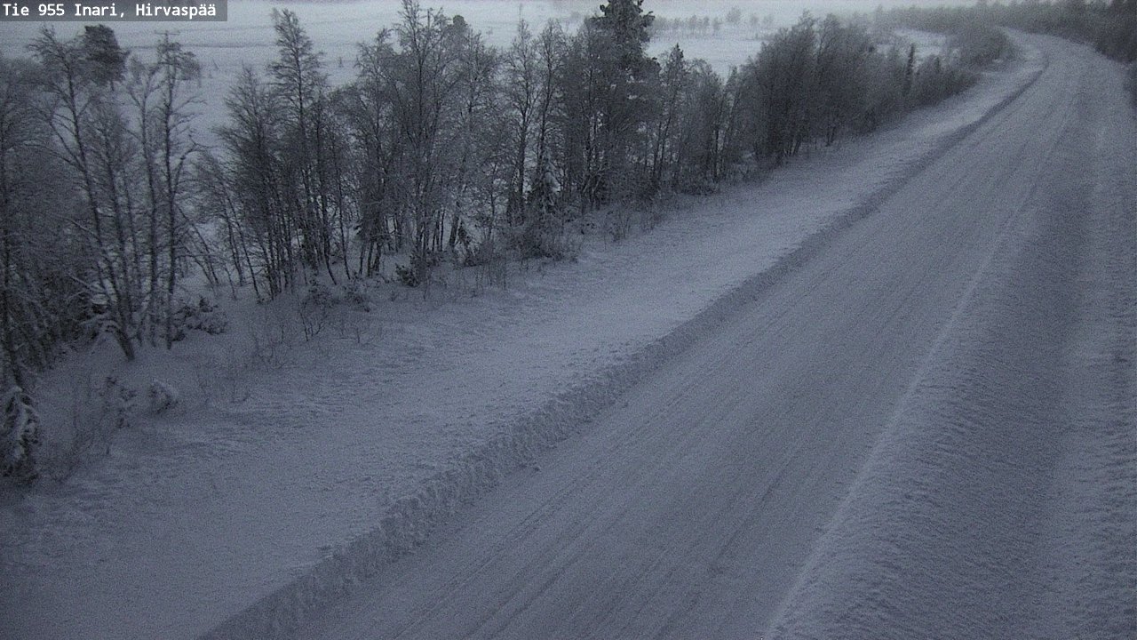Weather Camera Image Road 955 Inari, Hirvaspää, Inari, Lappi
