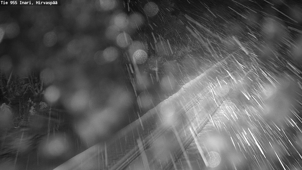 Weather Camera Image Road 955 Inari, Hirvaspää, Inari, Lappi