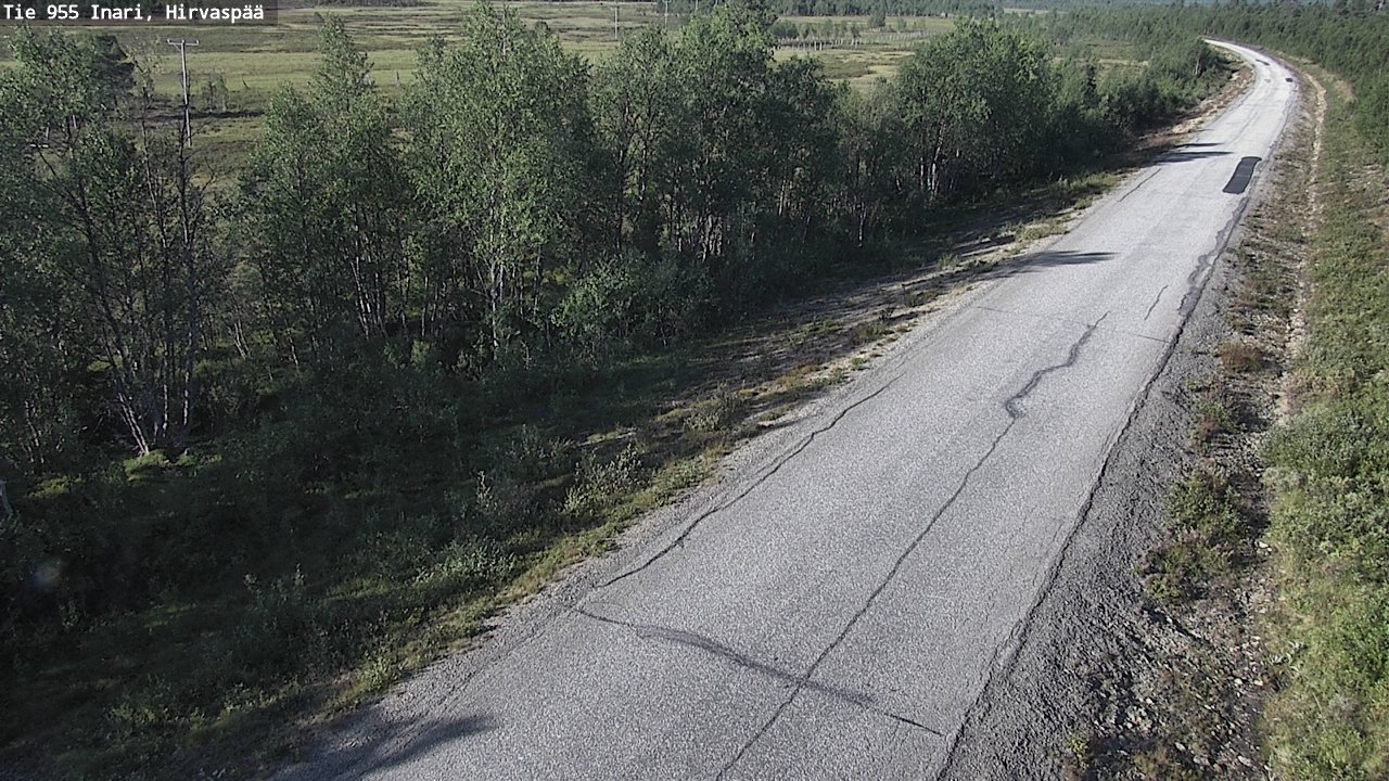 Weather Camera Image Road 955 Inari, Hirvaspää, Inari, Lappi