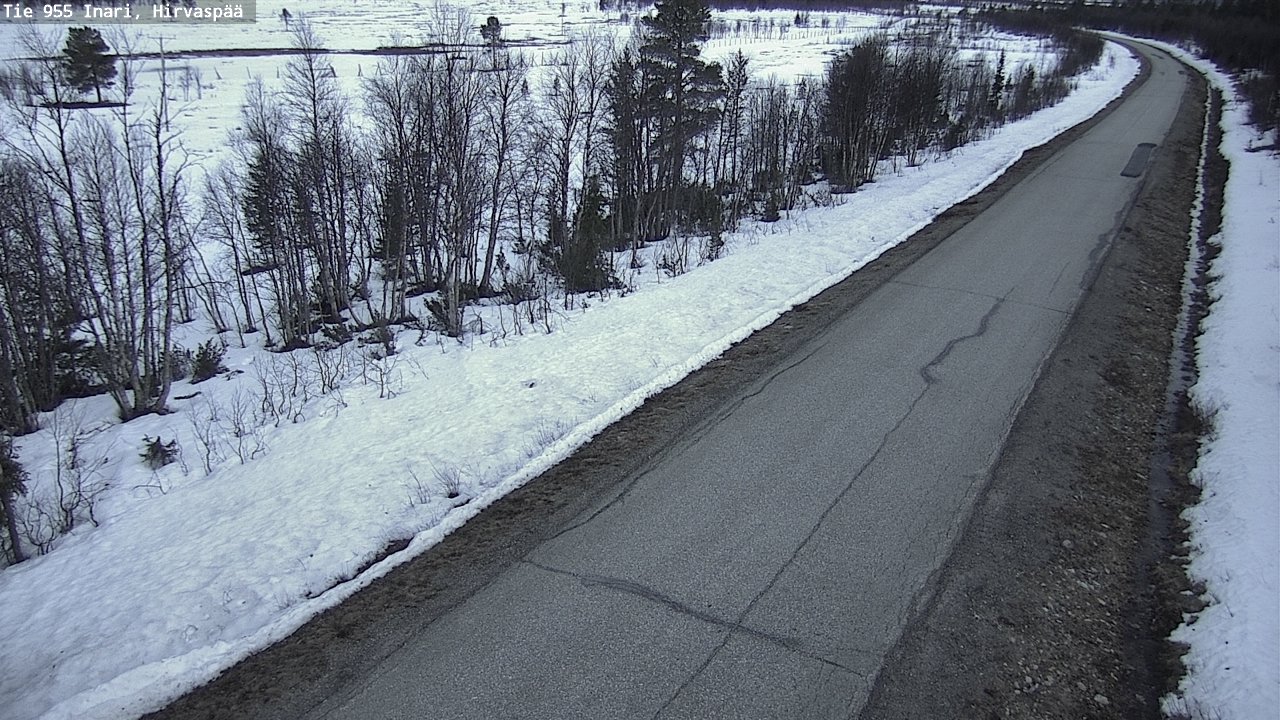 Kelikamerat Kuva Tie 955 Inari, Hirvaspää, Inari, Lappi