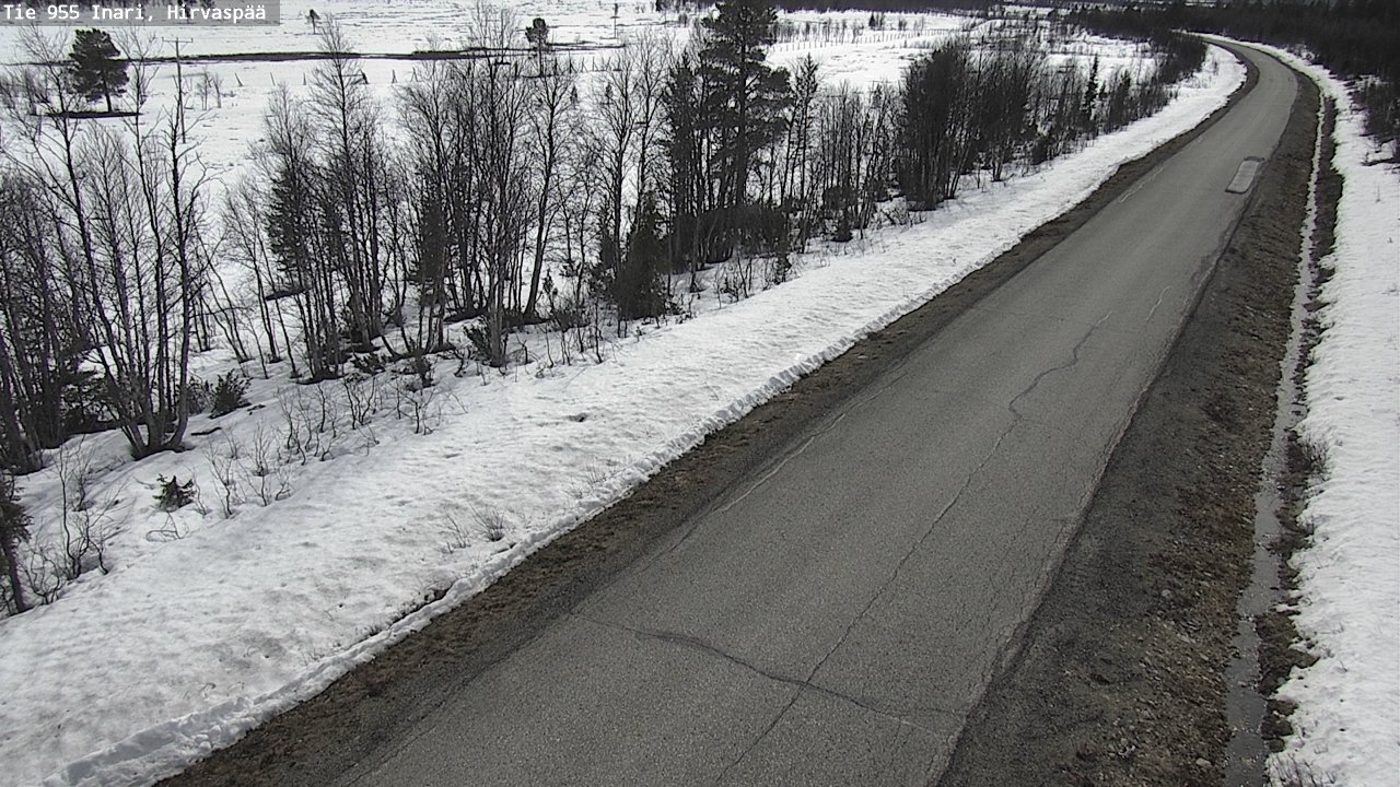 Weather Camera Image Väg 955 Enare, Hirvaspää, Inari, Lappi