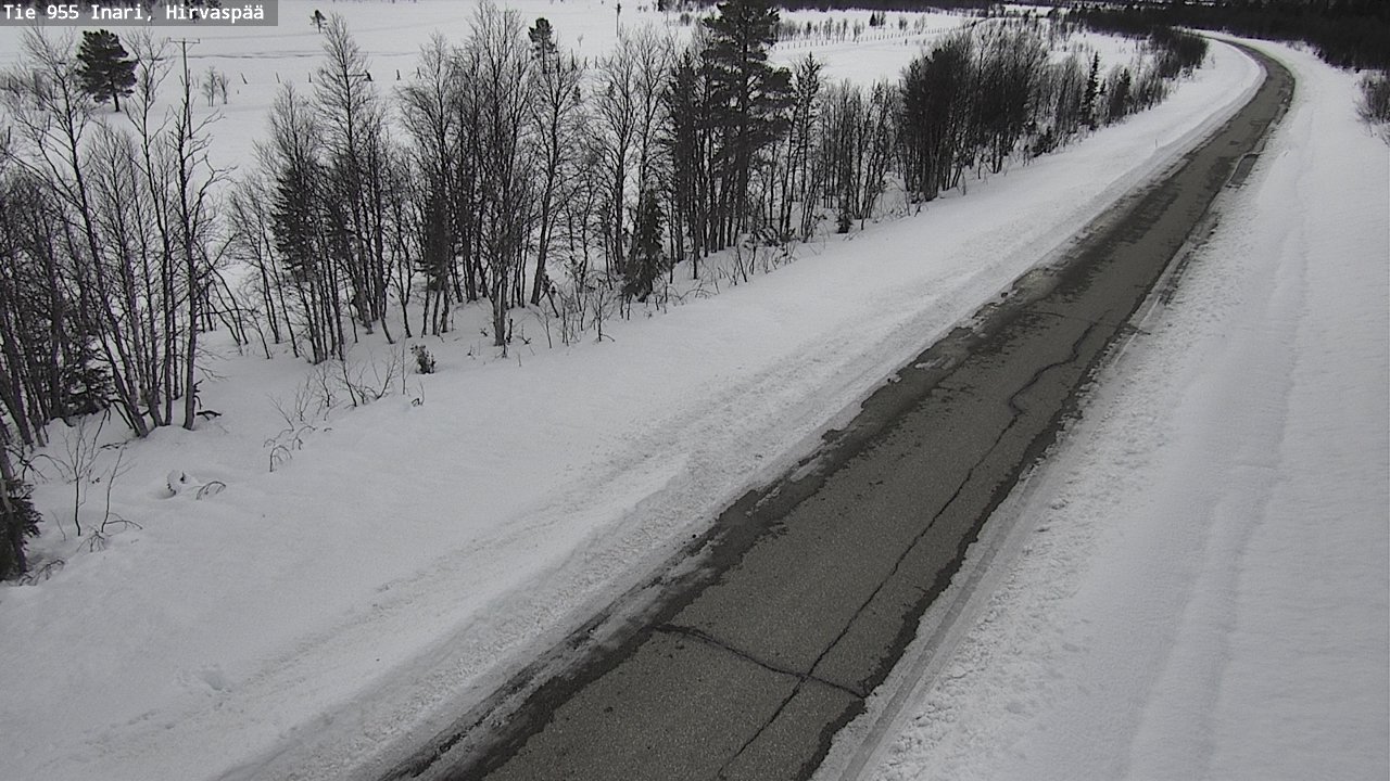 Kelikamerat Kuva Tie 955 Inari, Hirvaspää, Inari, Lappi