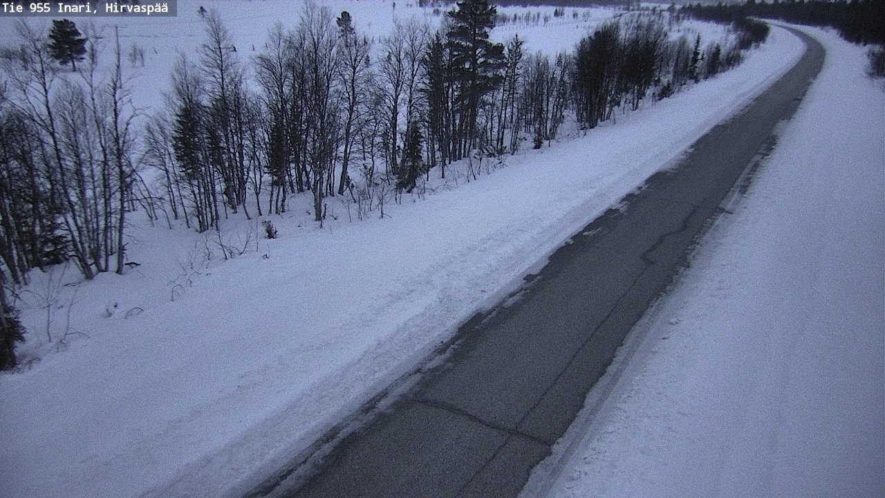 Kelikamerat Kuva Tie 955 Inari, Hirvaspää, Inari, Lappi