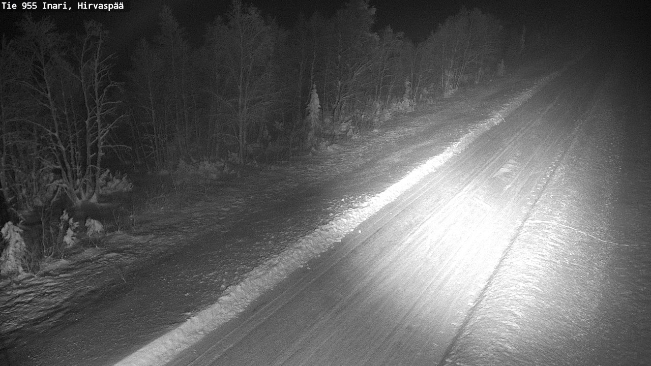 Weather Camera Image Road 955 Inari, Hirvaspää, Inari, Lappi