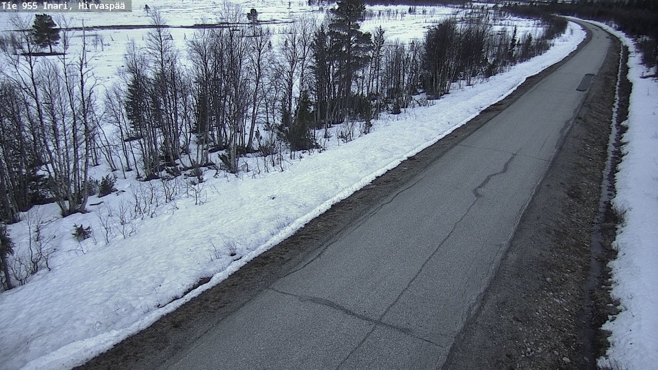 Kelikamerat Kuva Tie 955 Inari, Hirvaspää, Inari, Lappi