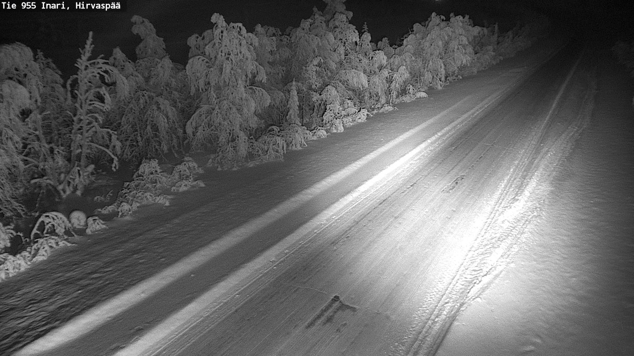 Kelikamerat Kuva Tie 955 Inari, Hirvaspää, Inari, Lappi