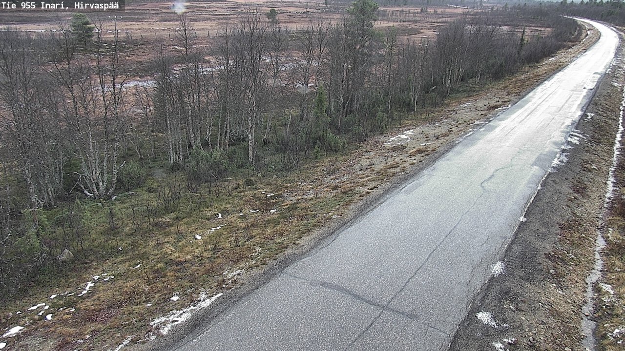 Kelikamerat Kuva Tie 955 Inari, Hirvaspää, Inari, Lappi