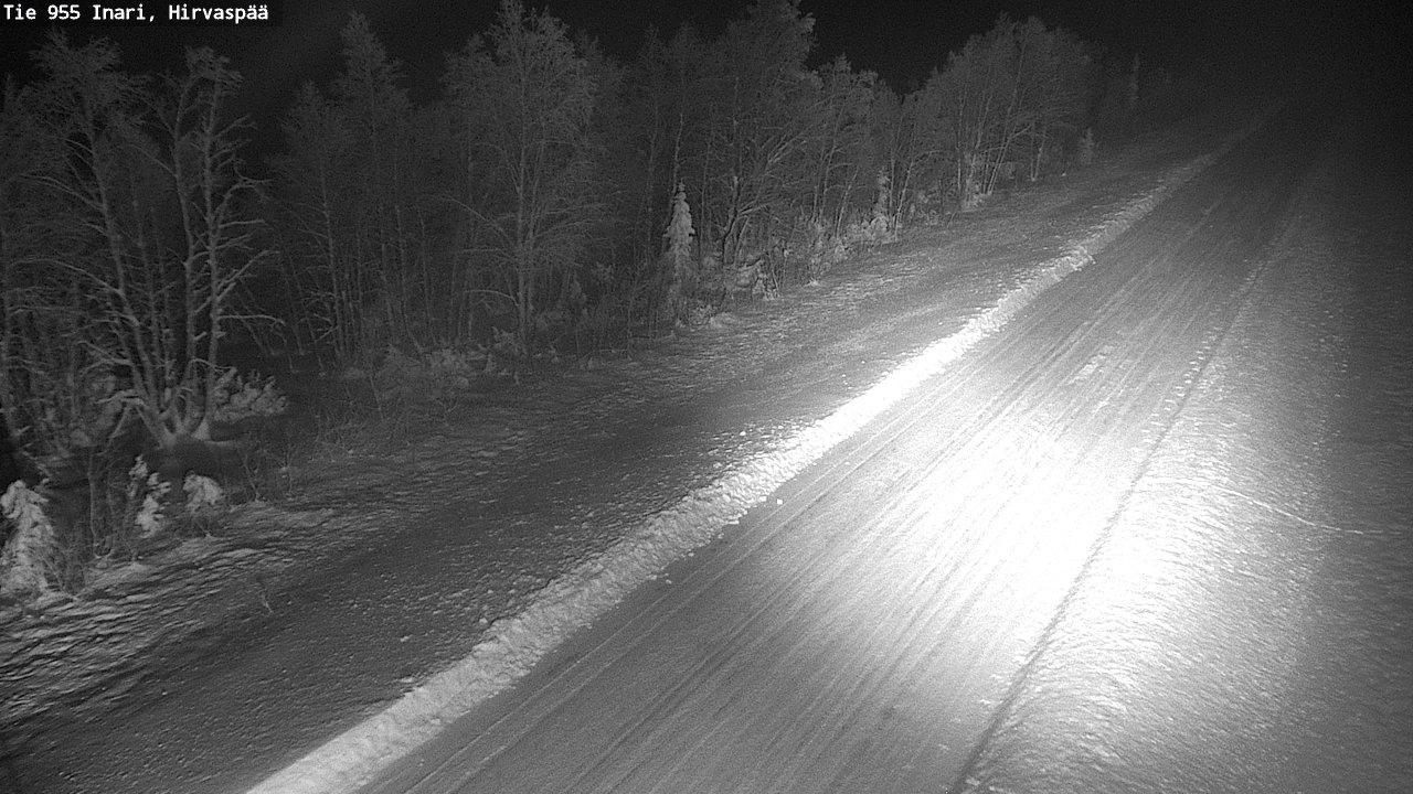 Weather Camera Image Road 955 Inari, Hirvaspää, Inari, Lappi