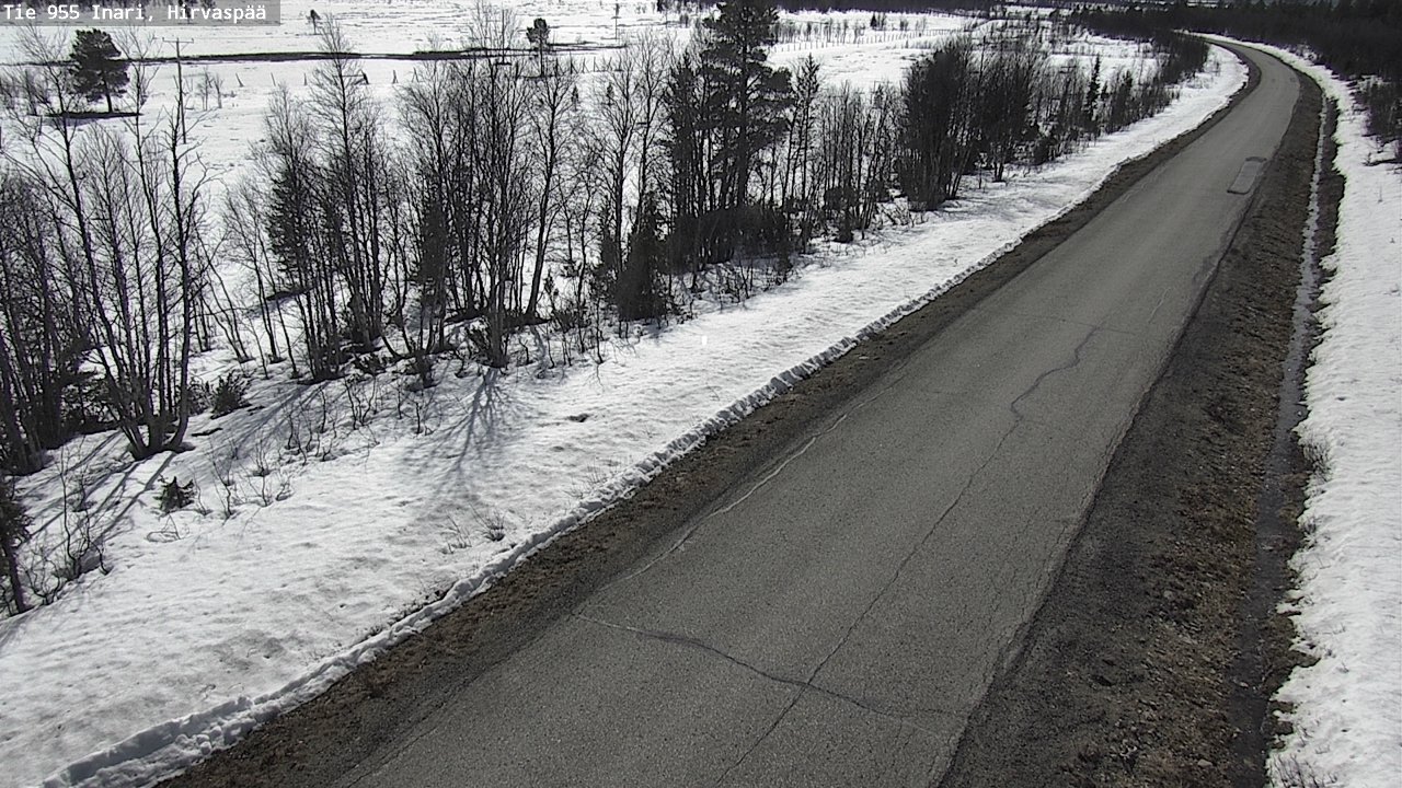 Weather Camera Image Väg 955 Enare, Hirvaspää, Inari, Lappi