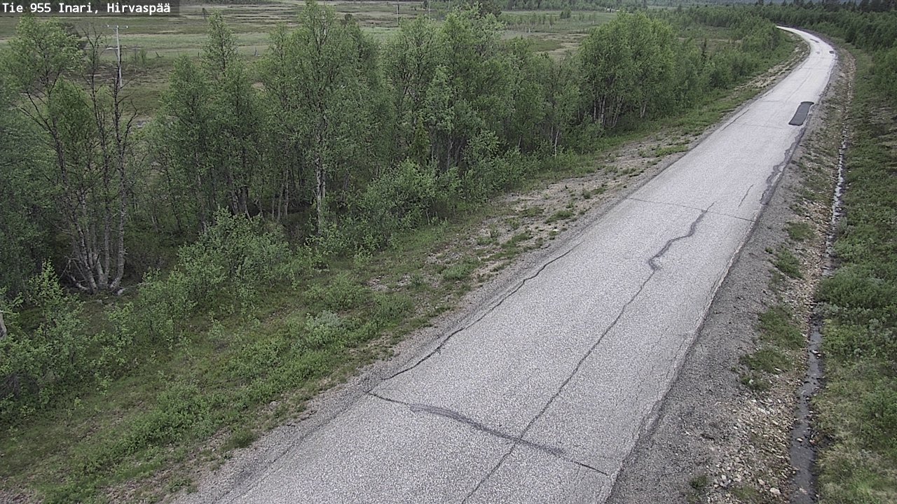 Kelikamerat Kuva Tie 955 Inari, Hirvaspää, Inari, Lappi