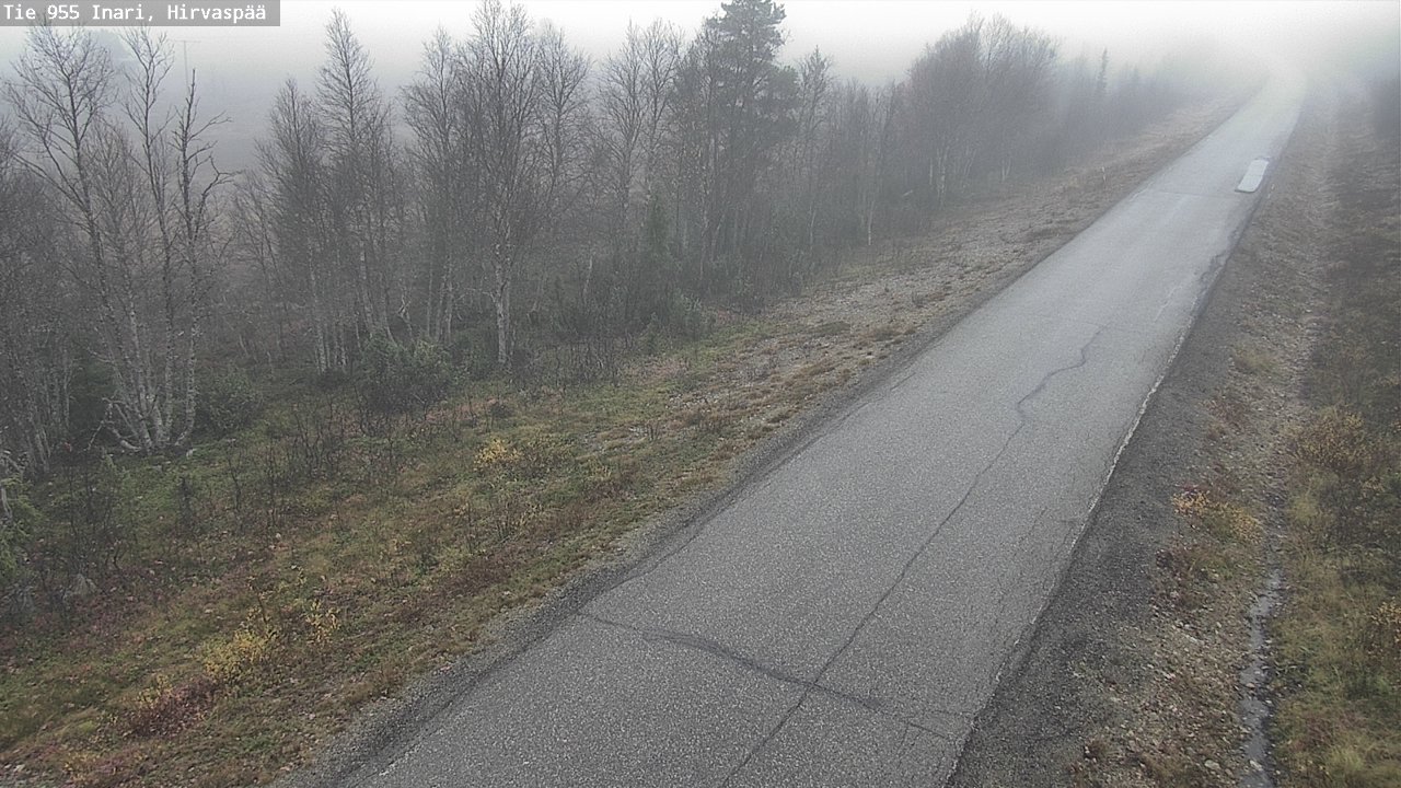 Weather Camera Image Road 955 Inari, Hirvaspää, Inari, Lappi