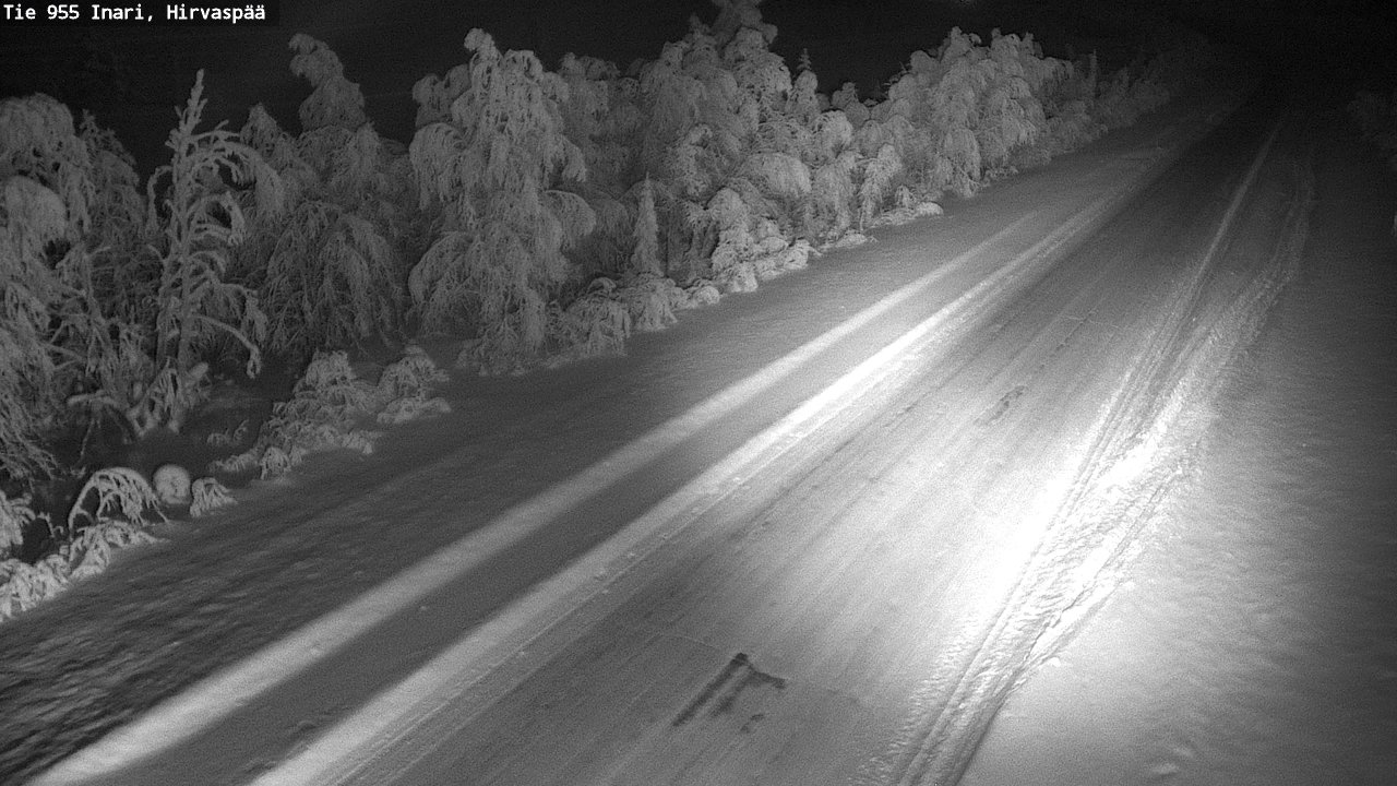 Kelikamerat Kuva Tie 955 Inari, Hirvaspää, Inari, Lappi