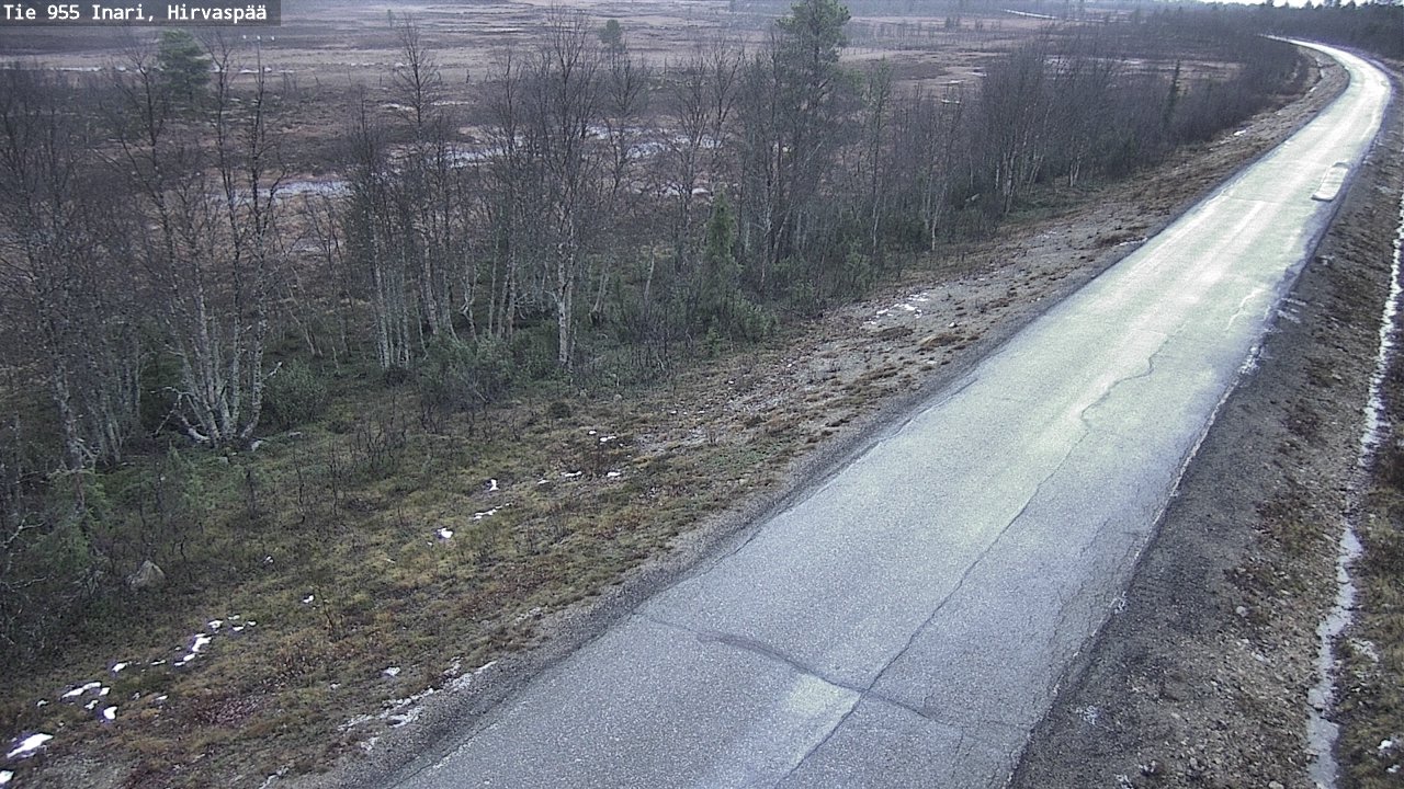 Kelikamerat Kuva Tie 955 Inari, Hirvaspää, Inari, Lappi