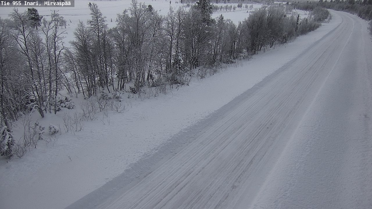 Weather Camera Image Väg 955 Enare, Hirvaspää, Inari, Lappi