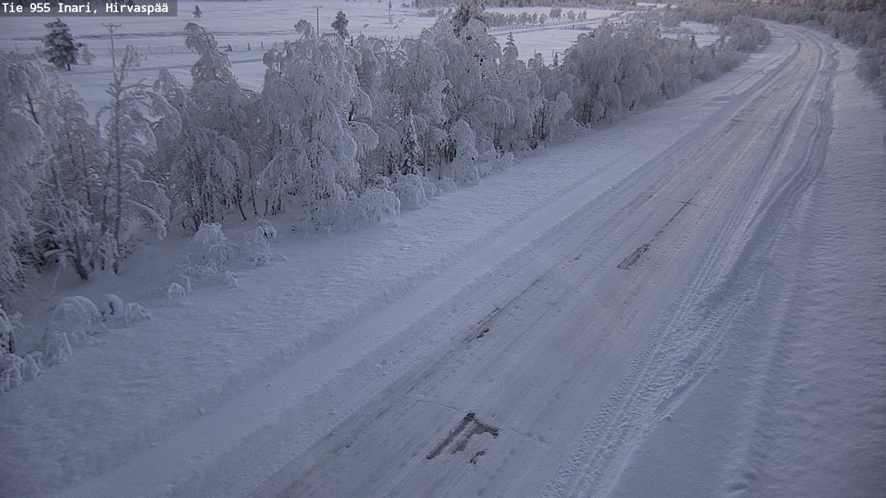 Weather Camera Image Väg 955 Enare, Hirvaspää, Inari, Lappi