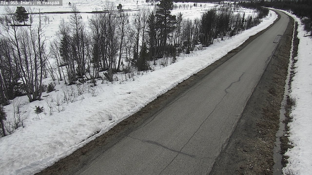 Weather Camera Image Väg 955 Enare, Hirvaspää, Inari, Lappi