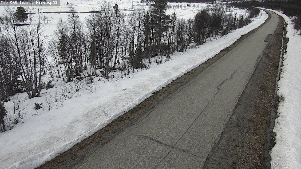 Weather Camera Image Väg 955 Enare, Hirvaspää, Inari, Lappi