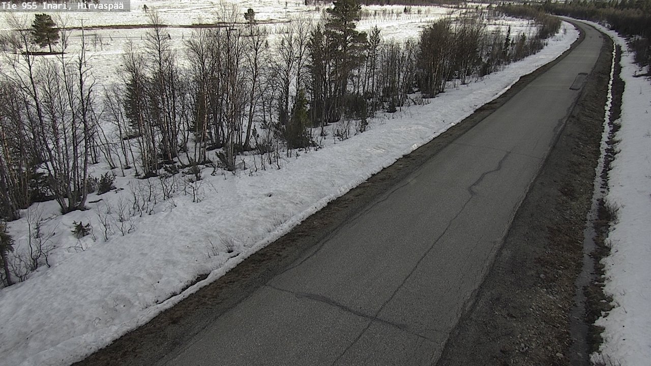 Weather Camera Image Väg 955 Enare, Hirvaspää, Inari, Lappi