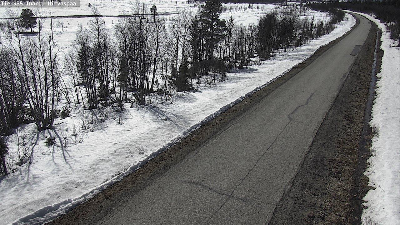 Weather Camera Image Väg 955 Enare, Hirvaspää, Inari, Lappi
