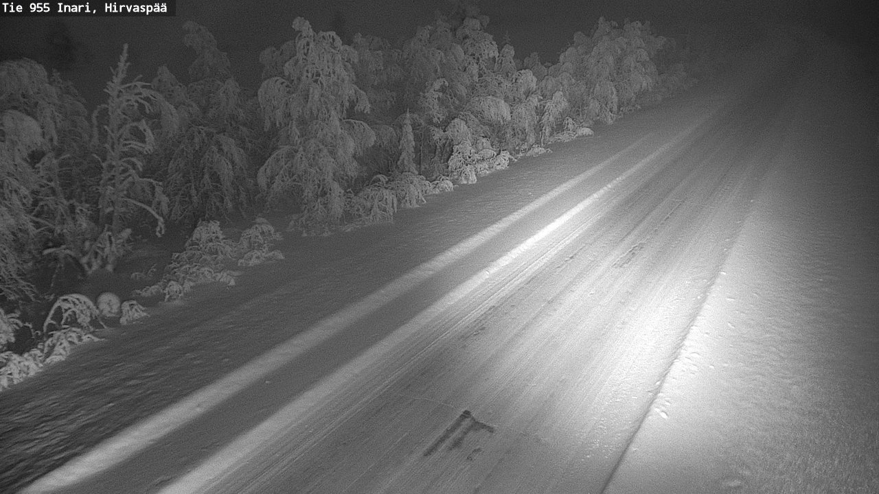 Kelikamerat Kuva Tie 955 Inari, Hirvaspää, Inari, Lappi