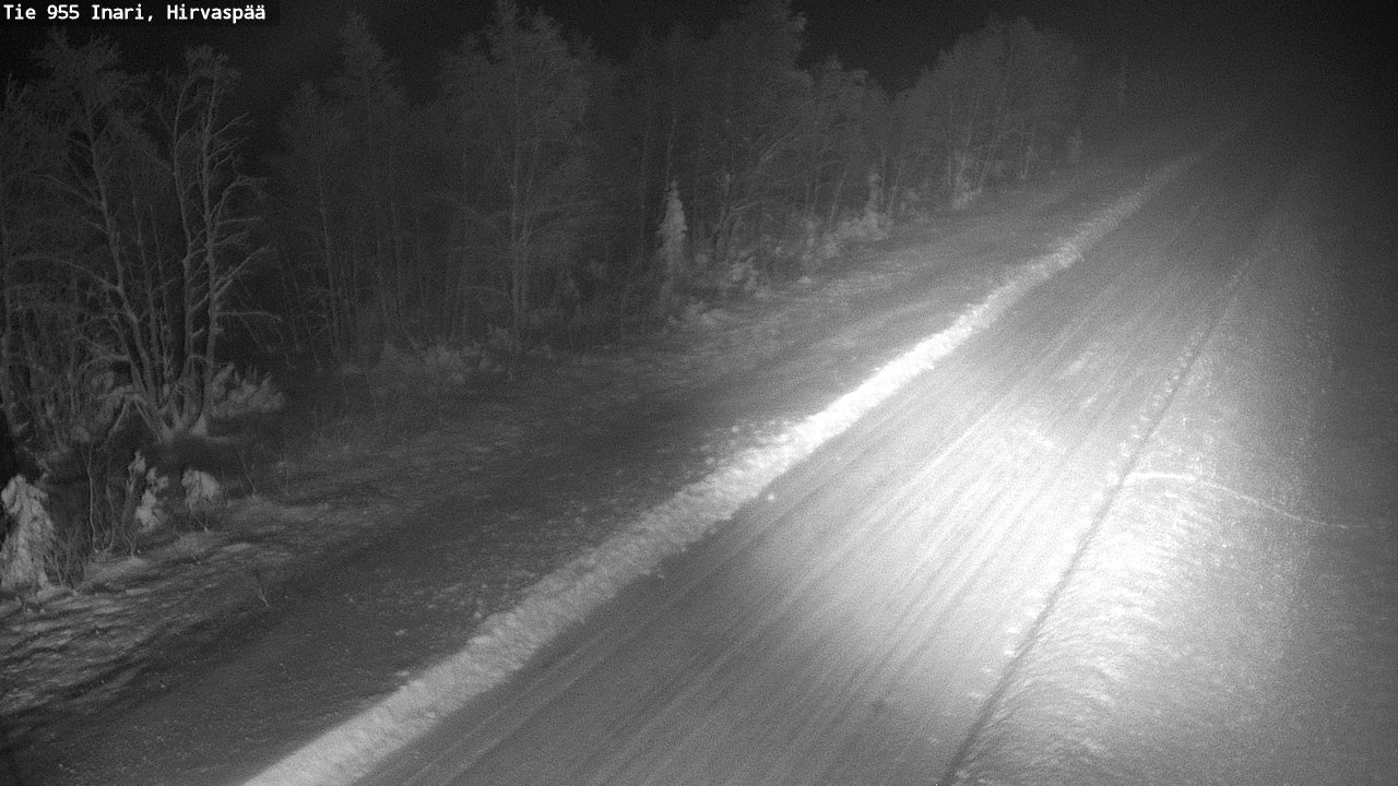 Weather Camera Image Road 955 Inari, Hirvaspää, Inari, Lappi