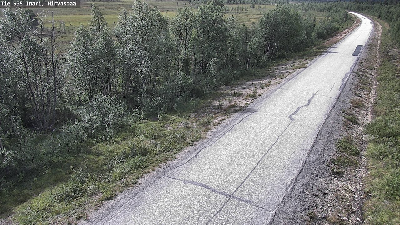 Weather Camera Image Väg 955 Enare, Hirvaspää, Inari, Lappi