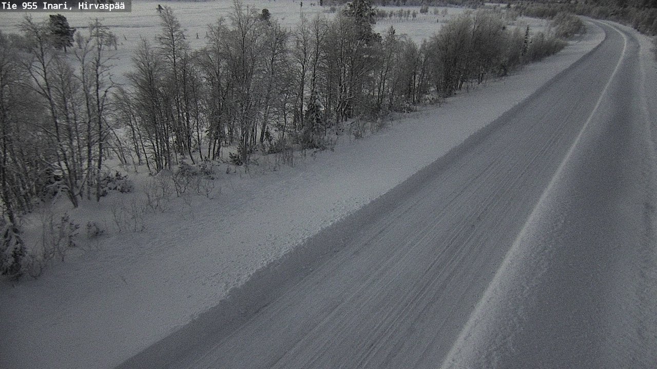 Weather Camera Image Road 955 Inari, Hirvaspää, Inari, Lappi