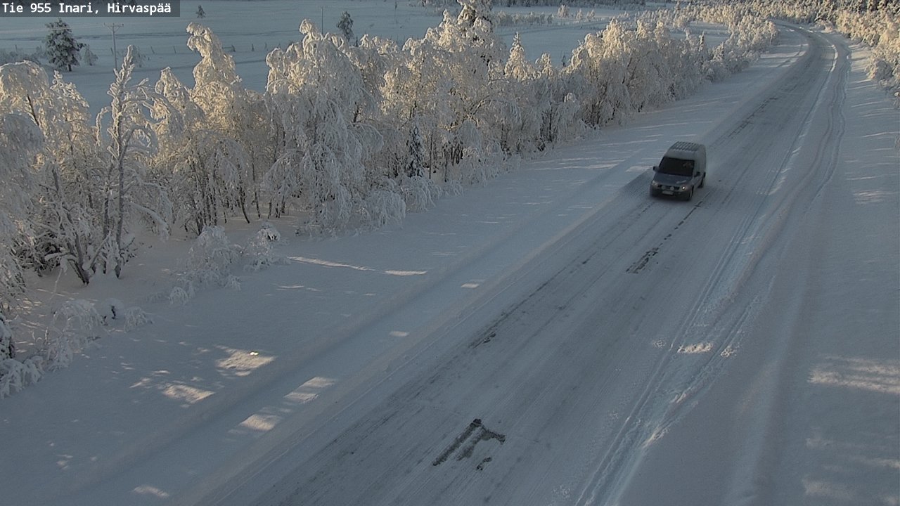 Weather Camera Image Road 955 Inari, Hirvaspää, Inari, Lappi