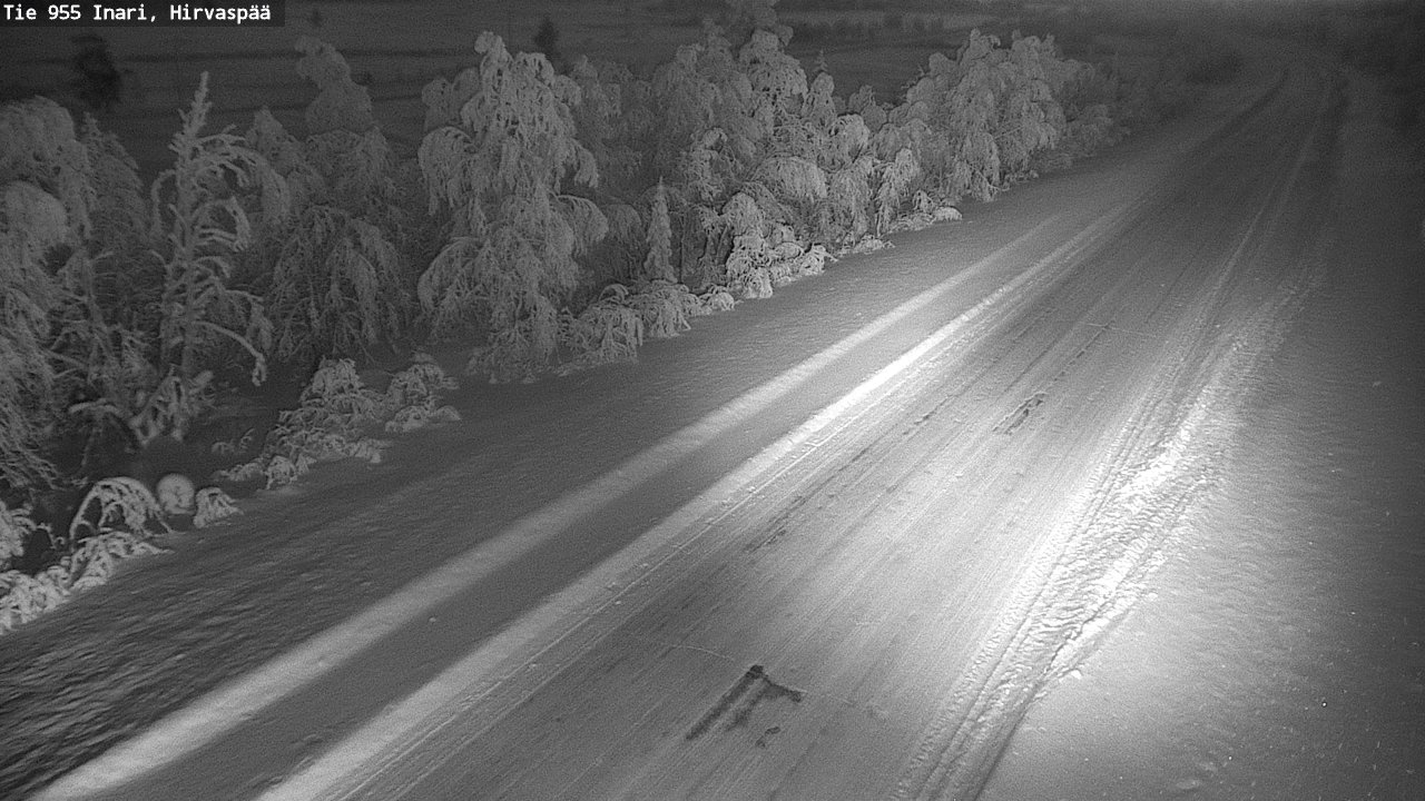 Weather Camera Image Väg 955 Enare, Hirvaspää, Inari, Lappi